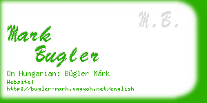mark bugler business card