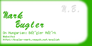 mark bugler business card